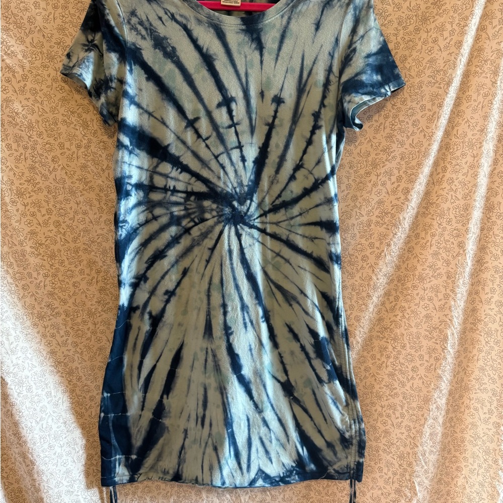 PINK Victoria's Secret Blue Tie-Dye Midi Dress